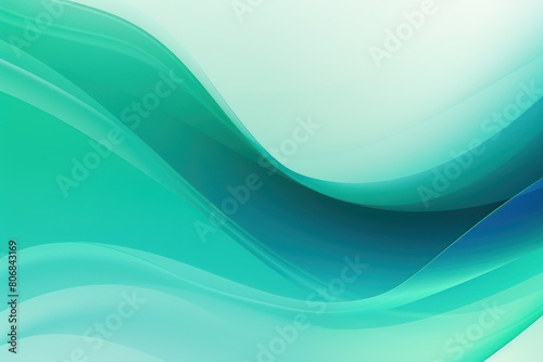 Teal ecology abstract vector background natural flow energy concept backdrop wave design promoting sustainability and organic harmony blank copyspace 