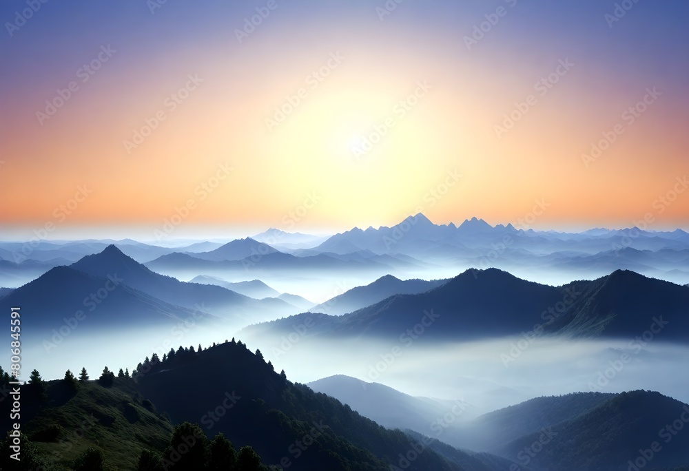 Fantasy-Invigorating-Morning-Sunrise-Over-A-Misty- (7)