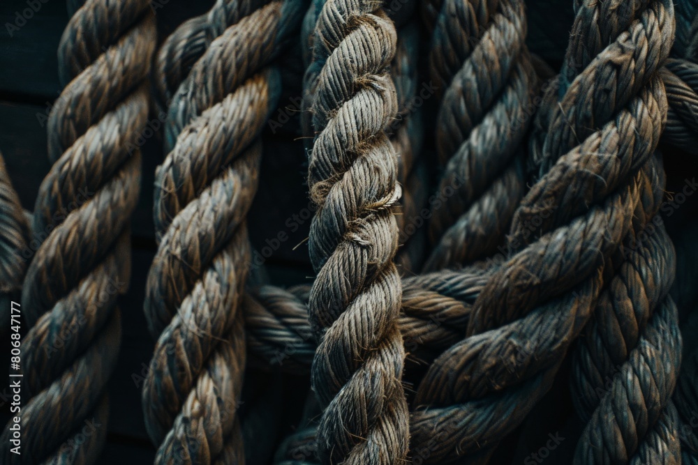 old grease-soaked rope over worn boards, background image. Beautiful simple AI generated image in 4K, unique. old grease-soaked rope over worn boards, background image. Beautiful simple AI generated image in 4K, unique.