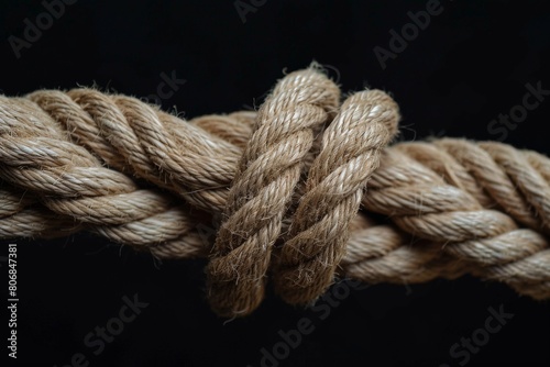 old grease-soaked rope over worn boards, background image. Beautiful simple AI generated image in 4K, unique.