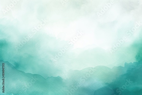 Teal watercolor and white gradient abstract winter background light cold copy space design blank greeting form blank copyspace for design text photo 