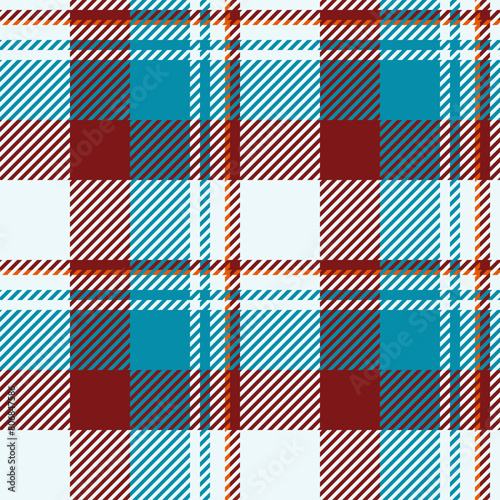 Textile design of textured plaid. Checkered fabric pattern swatch for shirt, dress, suit, wrapping paper print, invitation and gift card.