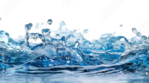 Water on transparent background