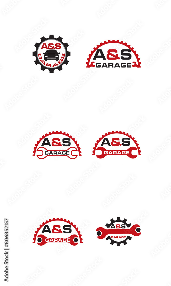 multiple garage logo design template multiple garage logo design template