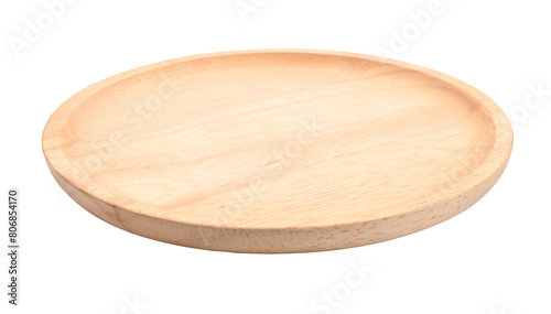 wooden tray on transparent png