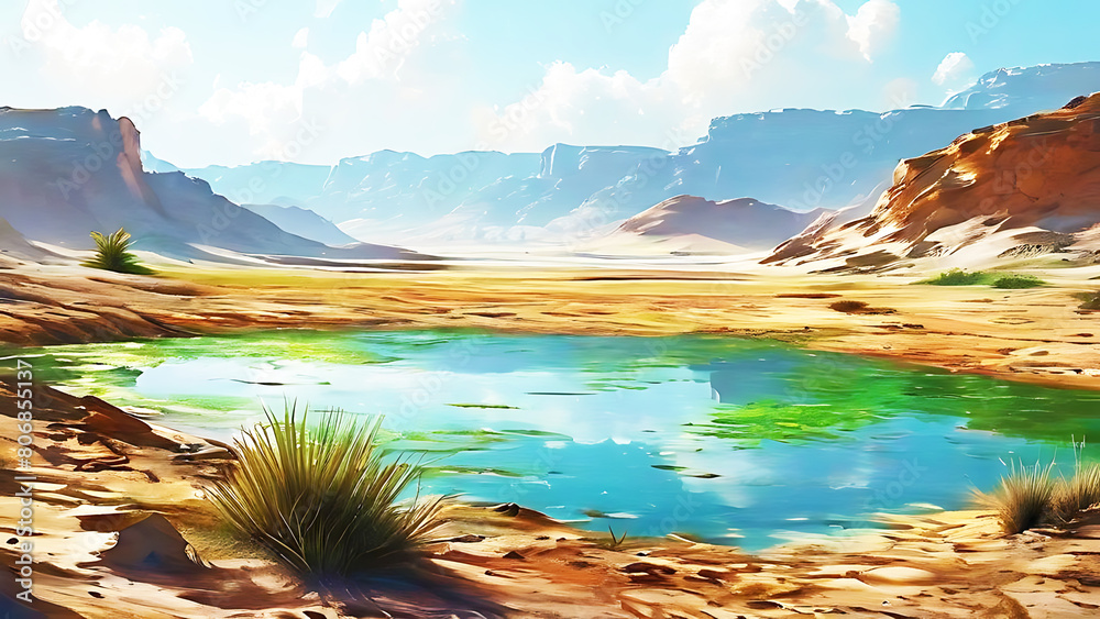 Obraz premium Oasis: The Marvels of Wildlife