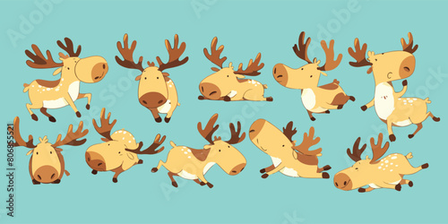 moose clipart vector for graphic resources