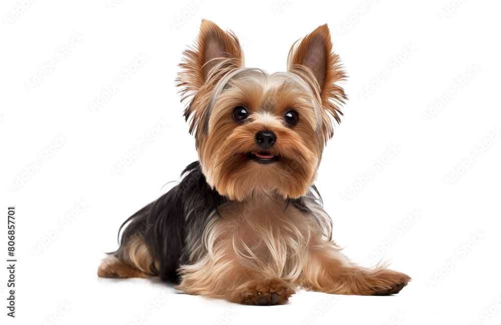 Yorkie dog on transparent background Yorkie dog on transparent background