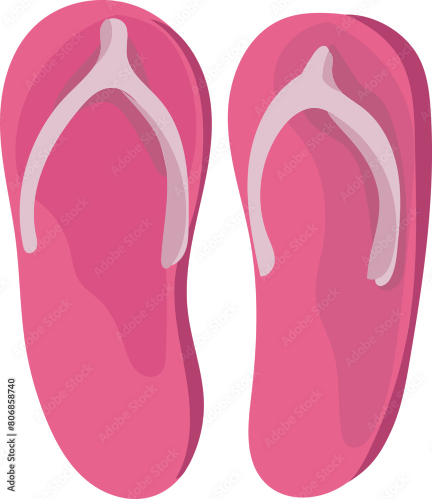 Cartoon sandals illustration on transparent background.
Cartoon sandals illustration on transparent background.