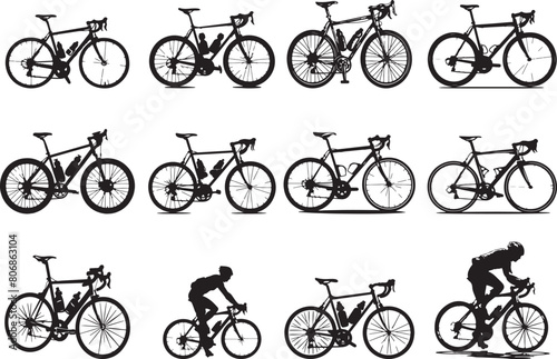 Cycle Silhouette Vector Illustration