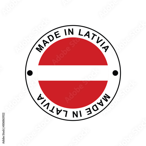 Free Download Made in Latvia Stamp Vector template on white background - GFXLoad