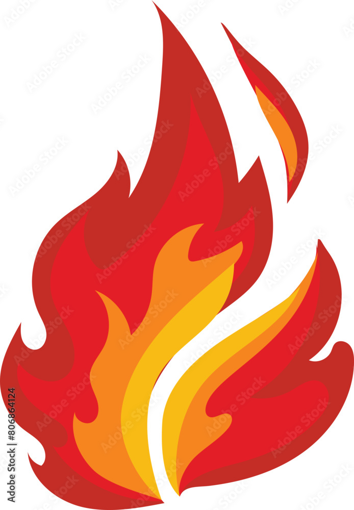 Cartoon fire illustration on transparent background.
Cartoon fire illustration on transparent background.