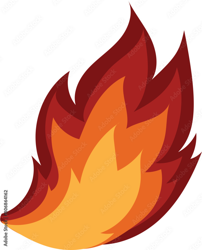 Cartoon fire illustration on transparent background.
Cartoon fire illustration on transparent background.
