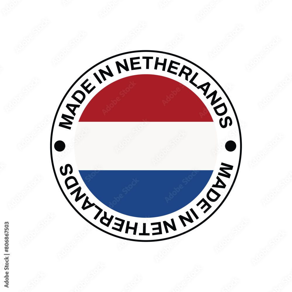 Made in Netherland Stamp Vector template on white background Made in Netherland Stamp Vector template on white background