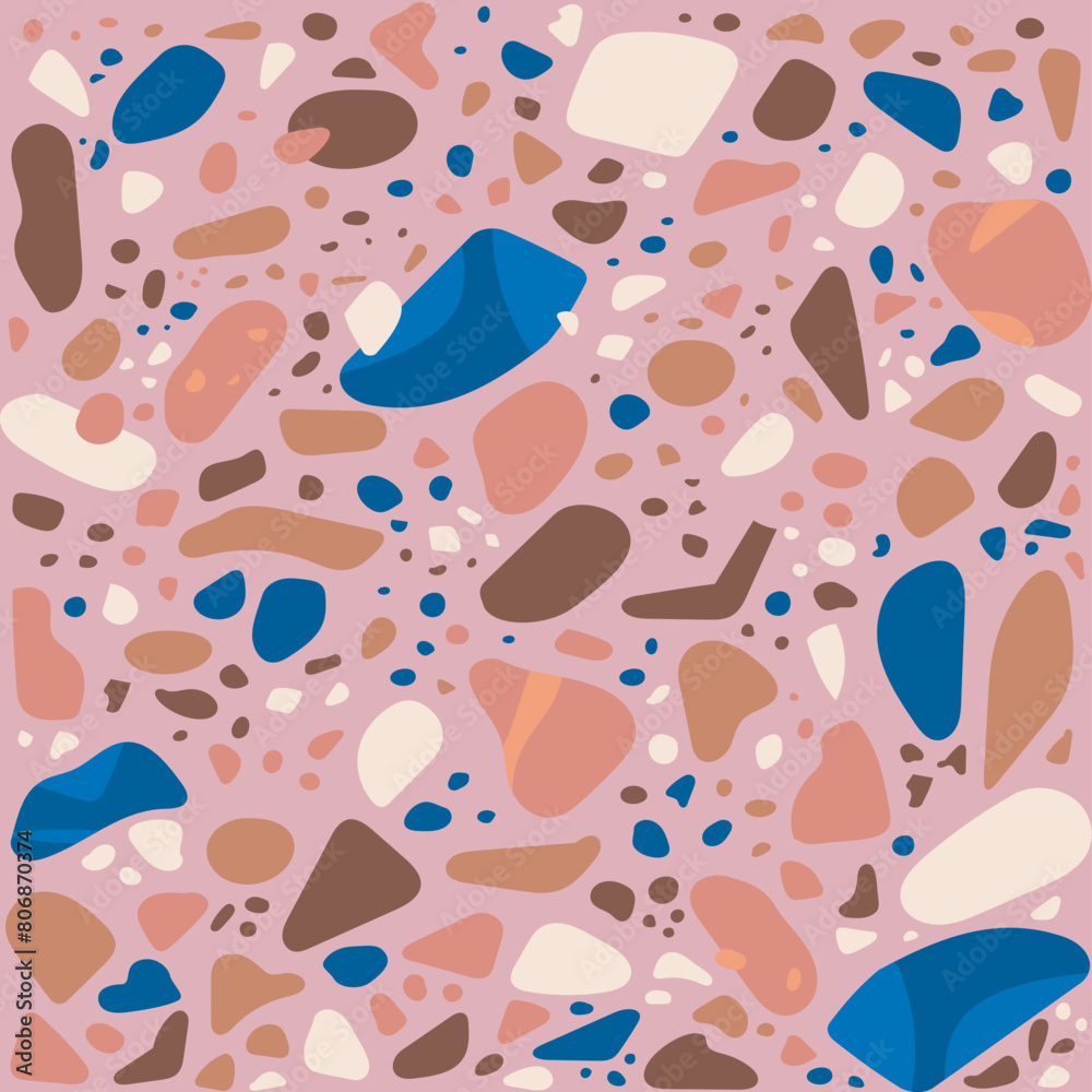 terrazzo seamless pattern, fabric motif, marble background terrazzo seamless pattern, fabric motif, marble background