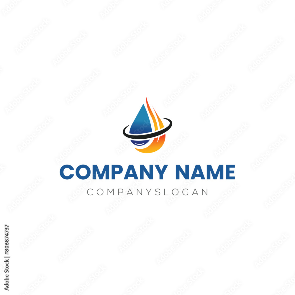 Oil drop logo design, vector logo design, illustration Oil drop logo design, vector logo design, illustration