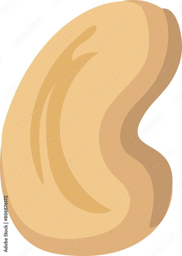 Cartoon cashew nut transparent background.
Cartoon cashew nut transparent background.