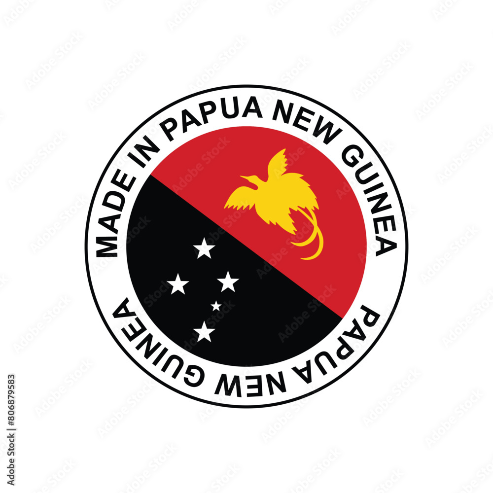 Made in Papua New Guinea Stamp Vector template on white background Made in Papua New Guinea Stamp Vector template on white background