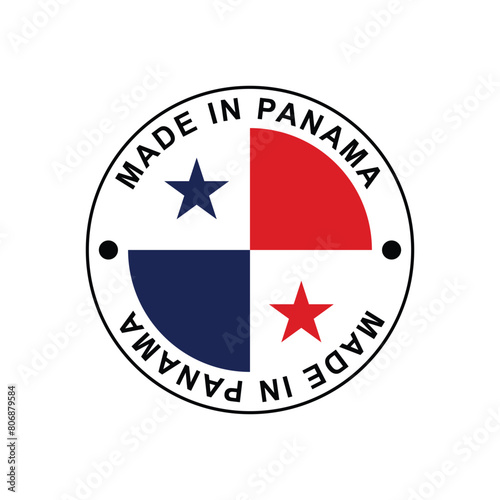 Made in Panama Stamp Vector template on white background