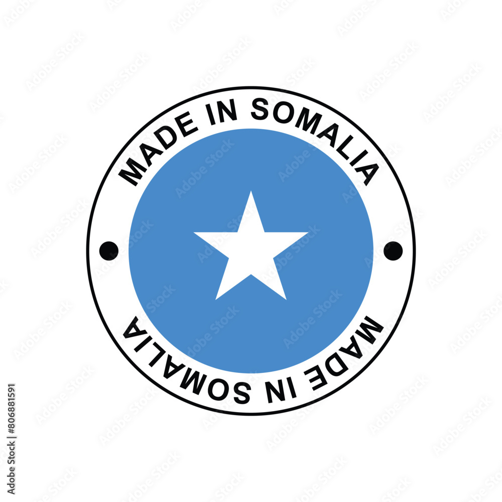 Made in Somalia Stamp Vector template on white background Made in Somalia Stamp Vector template on white background