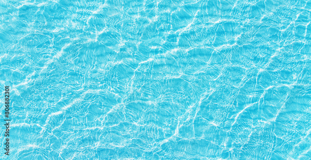 Obraz premium turquoise water aerial view, blue sea with small ripples