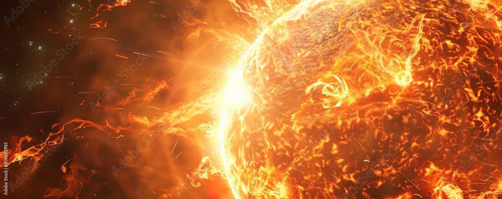 The surface of the sun is a roiling sea of plasma, with temperatures reaching millions of degrees. The surface of the sun is a roiling sea of plasma, with temperatures reaching millions of degrees.
