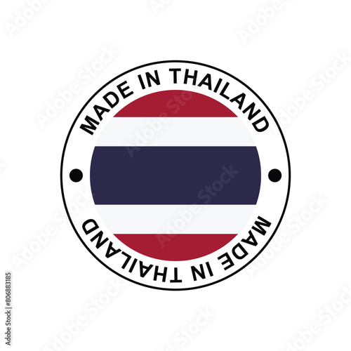 Made in Thailand Stamp Vector template on white background