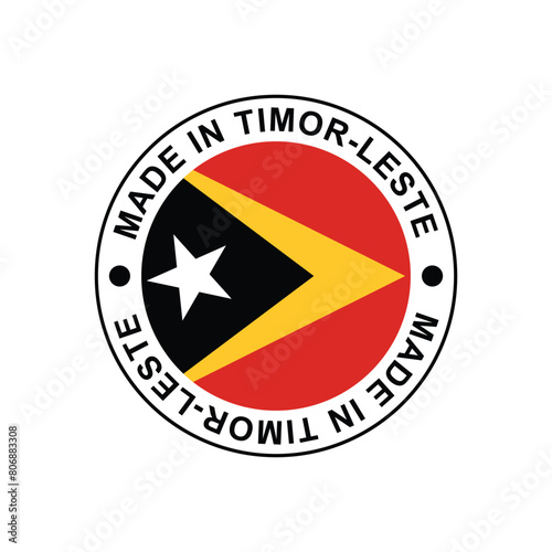 Made in Timor-Leste Stamp Vector template on white background