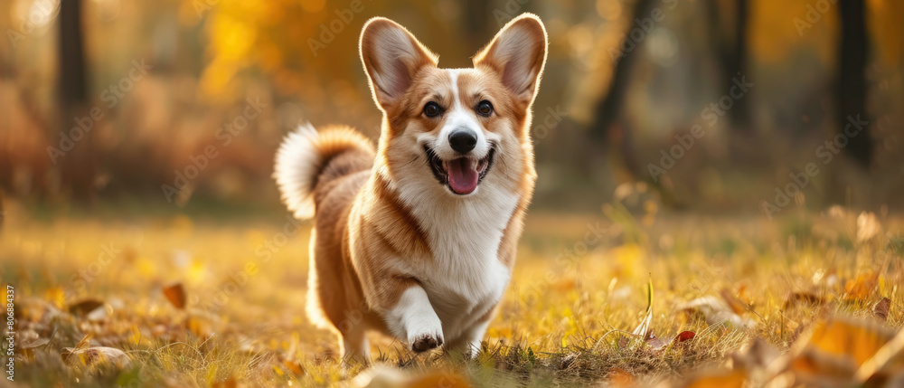 Close up of welsh corgi breed dog. Cute portrait of puppy. Generative ai Close up of welsh corgi breed dog. Cute portrait of puppy. Generative ai