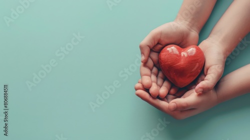 Hands Holding Red Heart