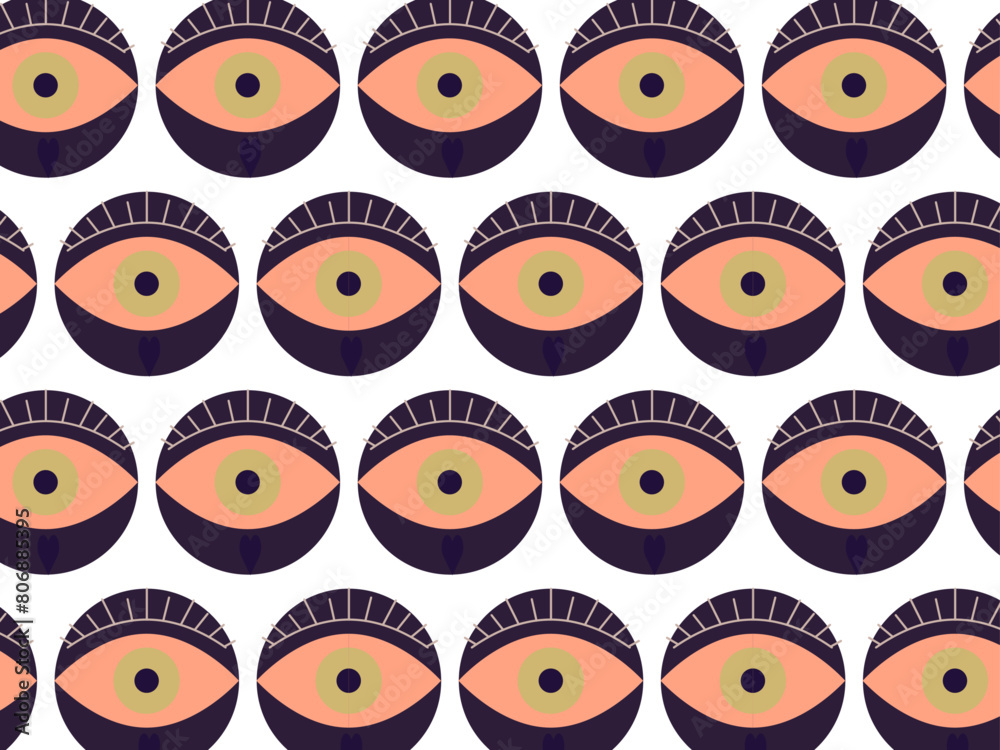 Geometric abstract eyeshadow fashion background pattern