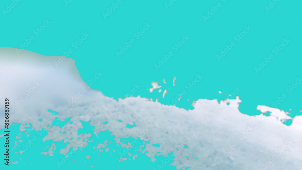 Obraz premium Abstract background, photograph of clear water, natural stream, park area, Ranong Province, Thailand. Gradient gray, white, light blue, blur. Water, lake, nature, landscape, river, trees, reflection