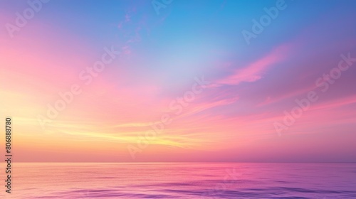 Serene Ocean Sunset with Colorful Sky  © Rumpa