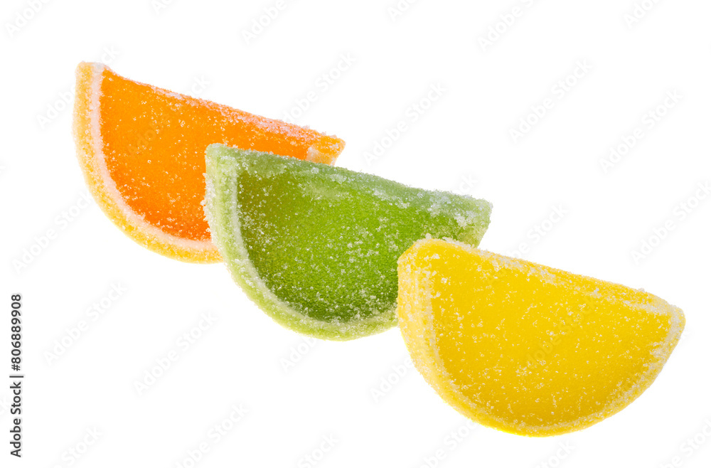 marmalade slices isolated marmalade slices isolated
