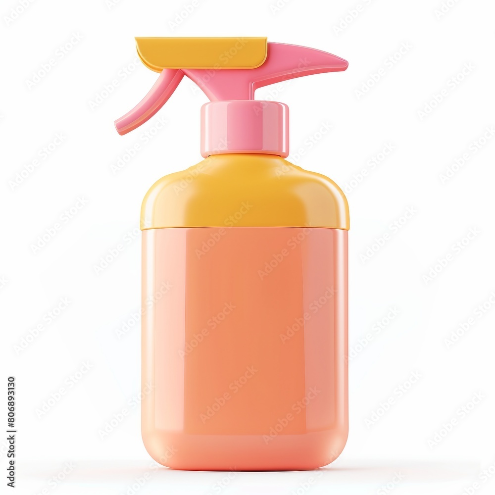 cute Hand Sanitizer icon, 3D render, white background, generative AI cute Hand Sanitizer icon, 3D render, white background, generative AI
