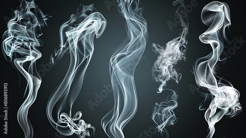 Realistic Transparent Smoke Effects, Perfect for Design Projects and Visual Enhancements, Generative Ai