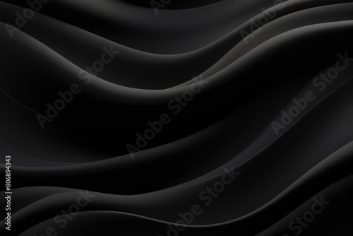 Black panel wavy seamless texture paper texture background with design wave smooth light pattern on black background softness soft blackish shade 