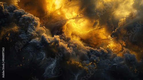 fractal clouds of dust and gas AIG51A. photo