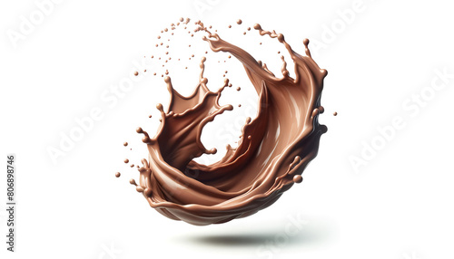 Chocolate milk splashy