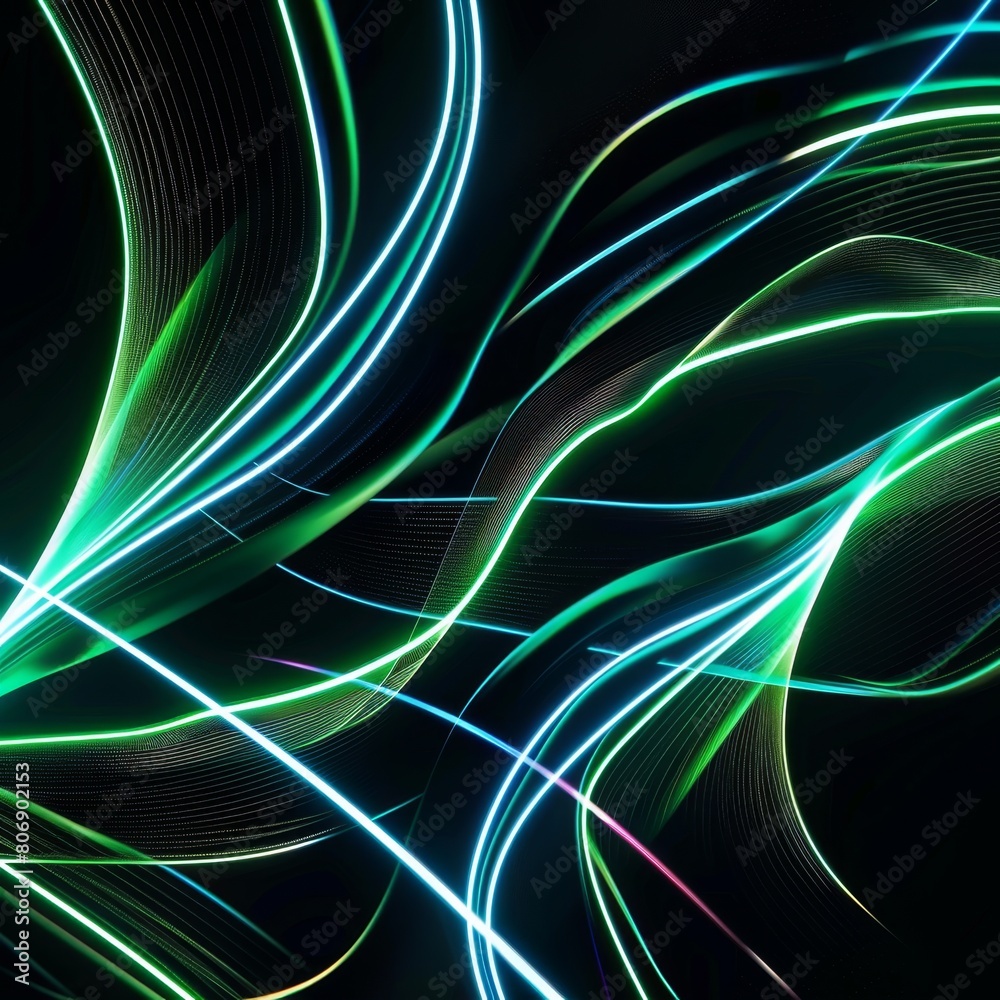 Naklejka premium Green Light Background Illustration