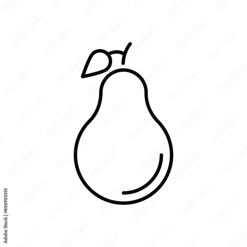 Pear vector icon Pear vector icon