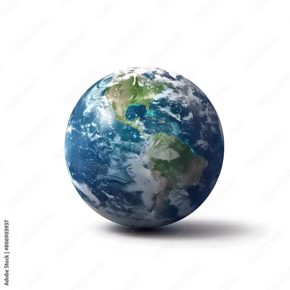 3d Rendering Earth Globe Images,Planet earth isolated on white background,3d Earth planet on white background