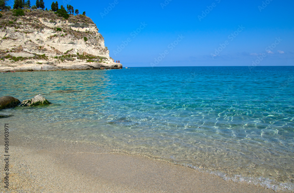 Fototapeta premium Landscape of the blue sea