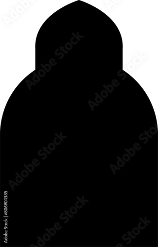 Arabic shapes, windows and arches. Traditional ornamental banner, frame. Muslim holidays, Ramadan Kareem. Modern eastern architecture. Vector illustration.