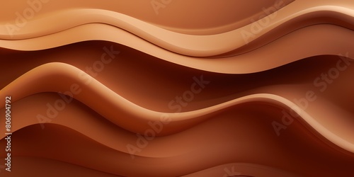Brown abstract wavy pattern in brown color, monochrome background with copy space texture for display products blank copyspace for design text photo