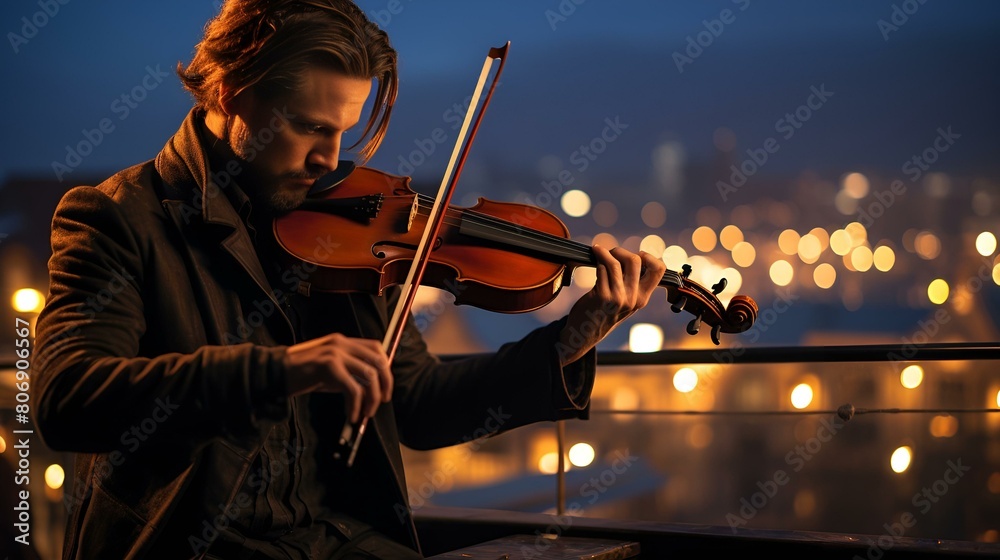 Fototapeta premium musician playing the violin
