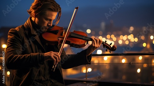  musician playing the violin photo