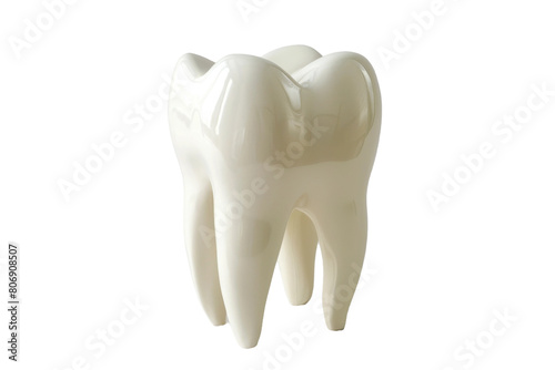 Educational Tooth Model for Learning On Transparent Background.