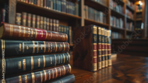 a books in the library. Selective focus and shallow depth of field.