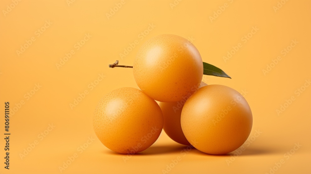 Three oranges stacked on top of each other in an artistic arrangement Three oranges stacked on top of each other in an artistic arrangement